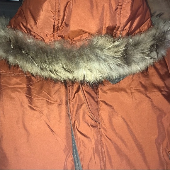 Cole Haan Down Filled Anorak 100% Raccoon Fur Removable Hood Parka Coat … - Picture 7 of 14
